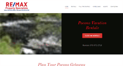 Desktop Screenshot of poconohomerentals.com